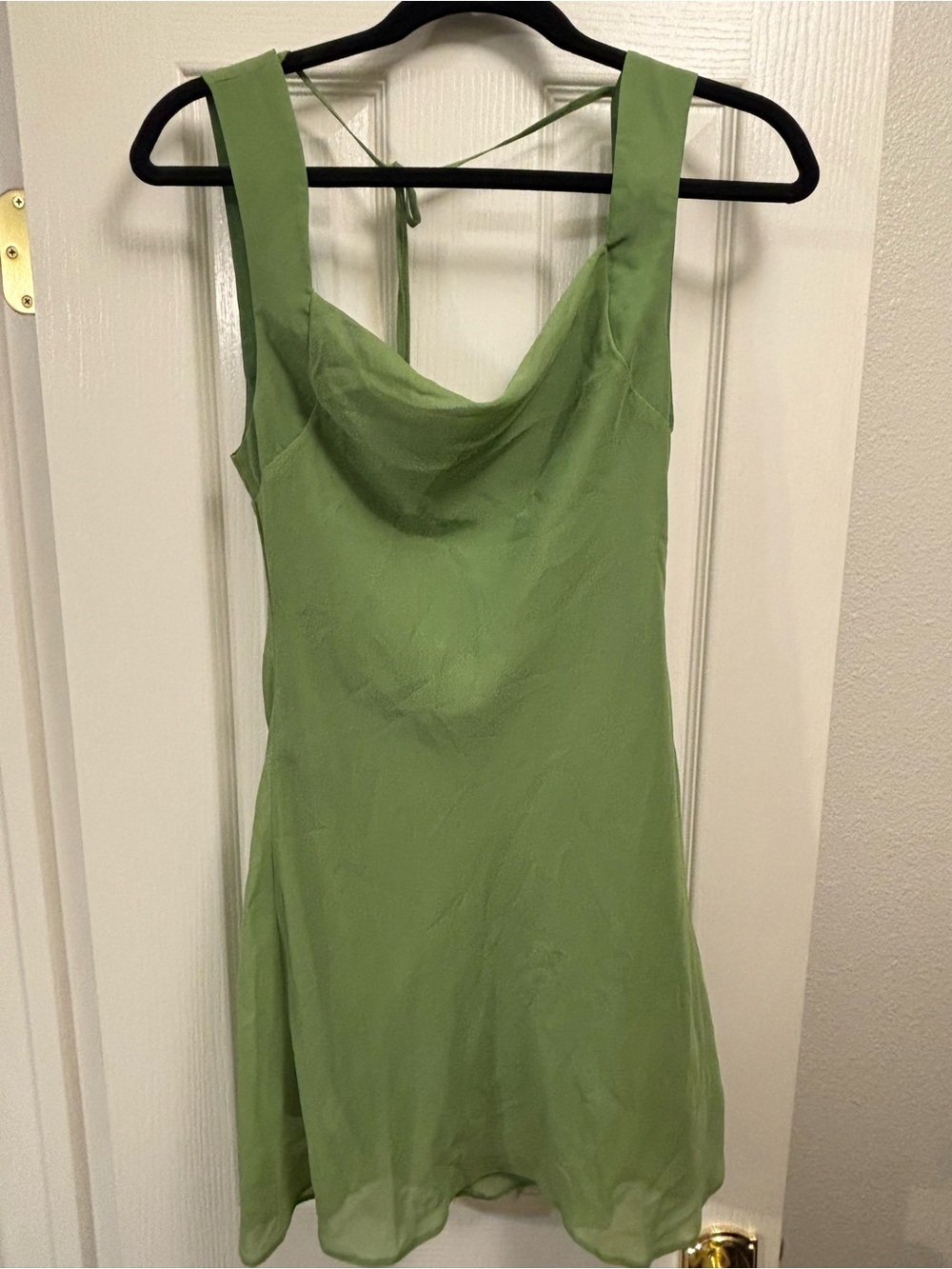 ASOS Light Green Cowl Neck Mini Dress